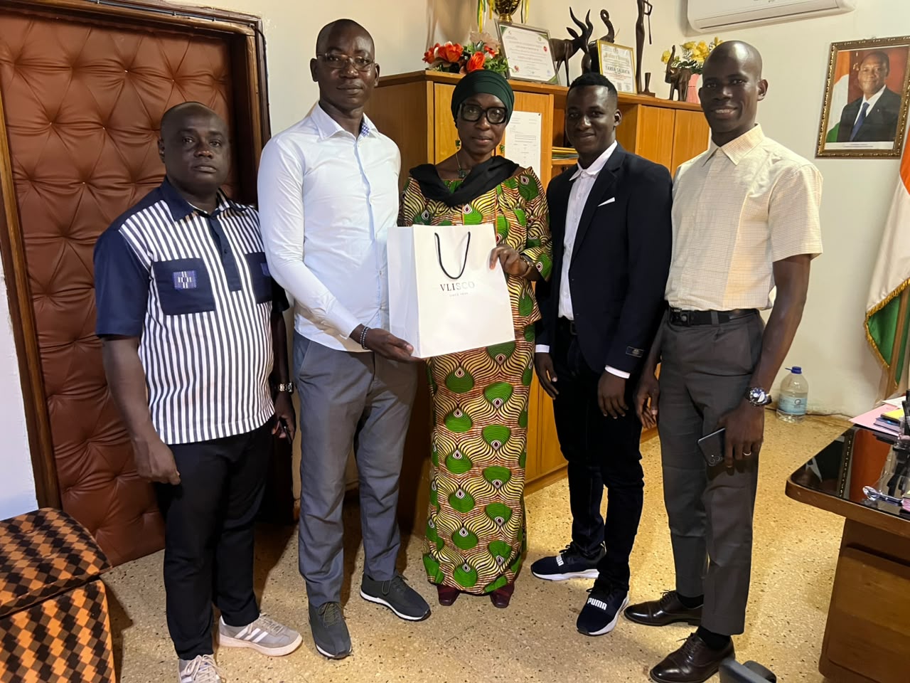 Mme YAMBA Salmata, Directrice Régionale de l’Éducation Nationale de Gagnoa, partenaire de DSGCI